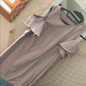 Light Mauve Cold Shoulder Dress